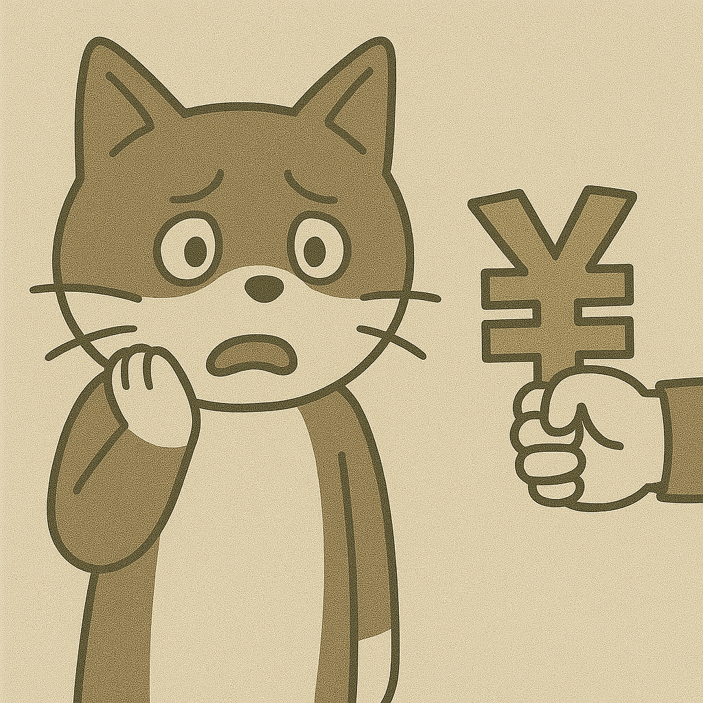 不貞慰謝料請求をされる猫