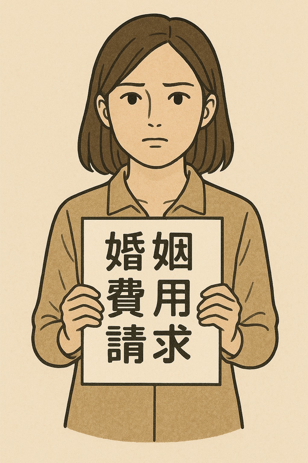 婚姻費用を請求する女性